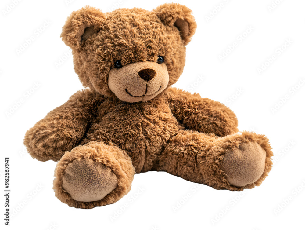Obraz premium a brown teddy bear on a white background. 