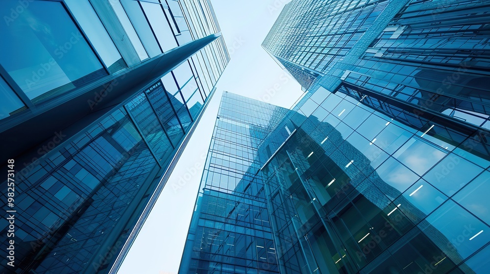 A captivating view of the background with modern commercial high - rise buildings. The buildings have sleek and stylish designs. They stand tall and proud, reaching towards the sky. There are large gl A captivating view of the background with modern commercial high - rise buildings. The buildings have sleek and stylish designs. They stand tall and proud, reaching towards the sky. There are large gl