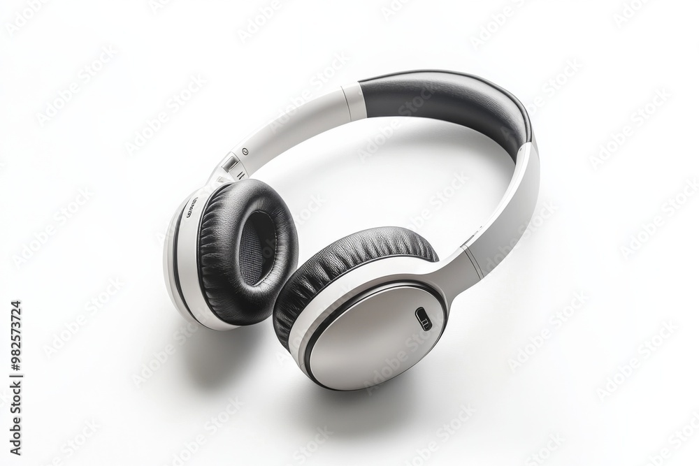 Modern Wireless Headphone Mockup Isolated created with Generative AI Modern Wireless Headphone Mockup Isolated created with Generative AI