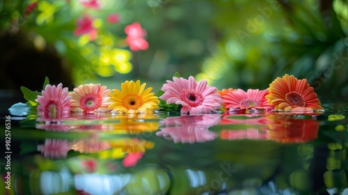 Minimalist Background of Traditional Bathukamma Festival: Indian Culture and Floral Art
 photo