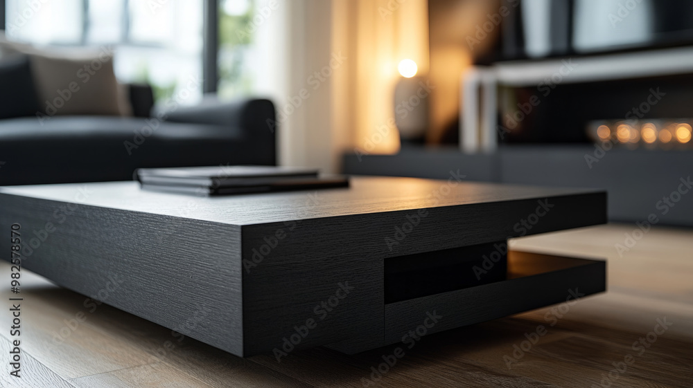 Modern coffee table in a stylish living room setting