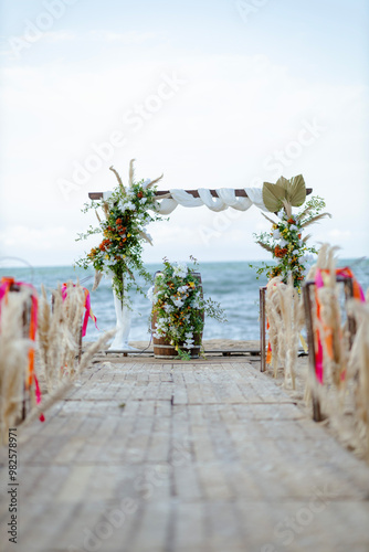 Beach Wedding Arch by the Sea - A Perfect Seaside Ceremony