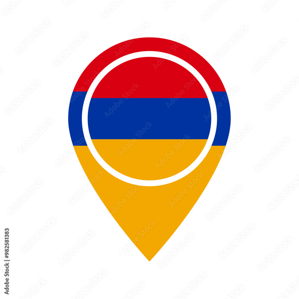 Armenia flag location icon