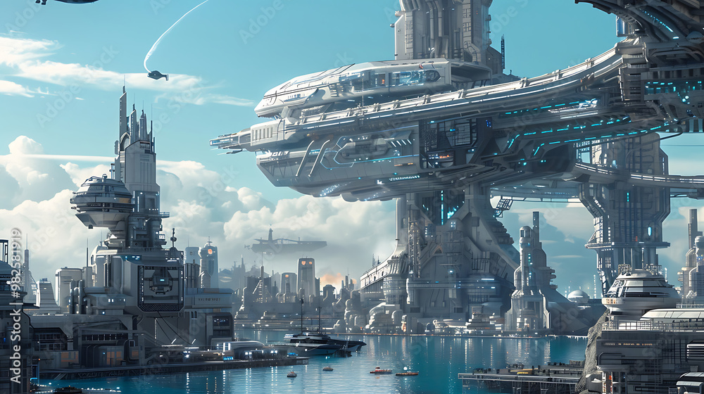 Obraz premium futuristic city