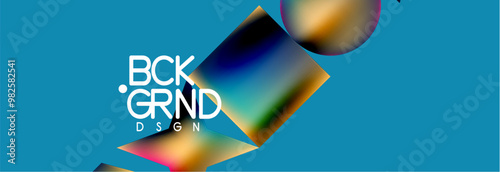 Fluid color geometric shapes abstract background. Vector Illustration For Wallpaper, Banner, Background, Card, Book Illustration, landing page