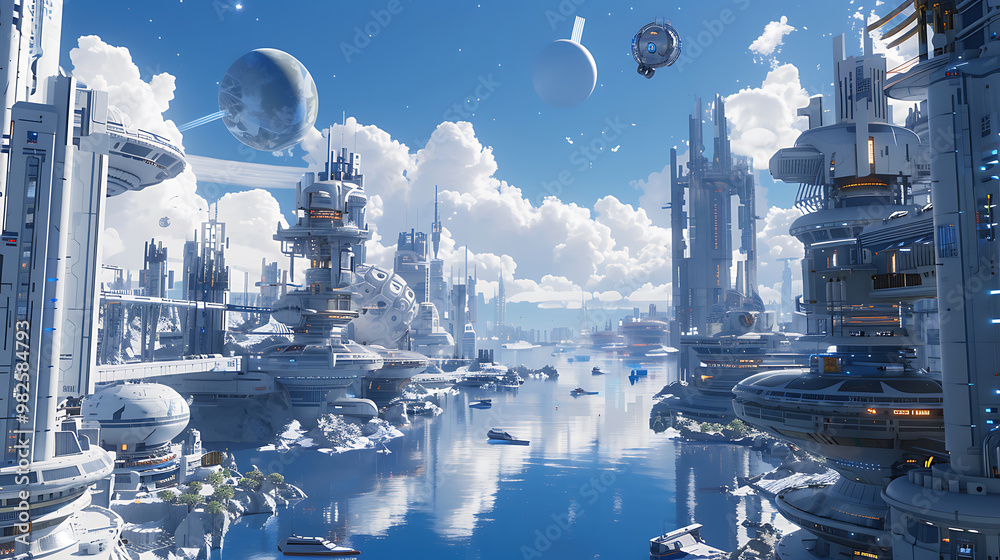 futuristic city futuristic city