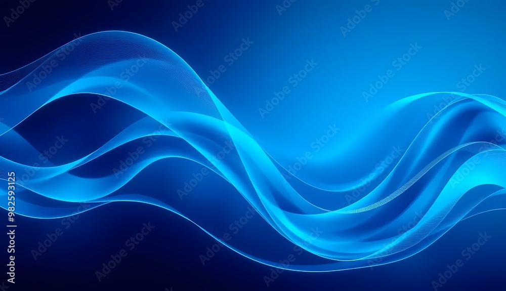 Fototapeta premium abstract blue wave background