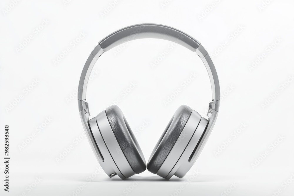 Modern Wireless Headphone Mockup Isolated created with Generative AI Modern Wireless Headphone Mockup Isolated created with Generative AI