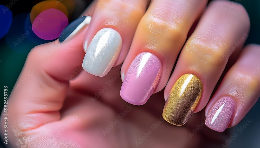 Firefly Close-up of a hand with French tips, featuring subtle glitter and elegant curves for a moder (6) Firefly Close-up of a hand with French tips, featuring subtle glitter and elegant curves for a moder (6)