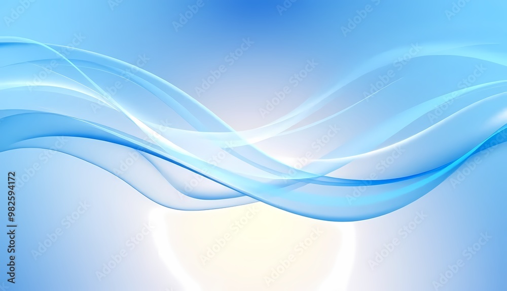 Fototapeta premium abstract blue wave background