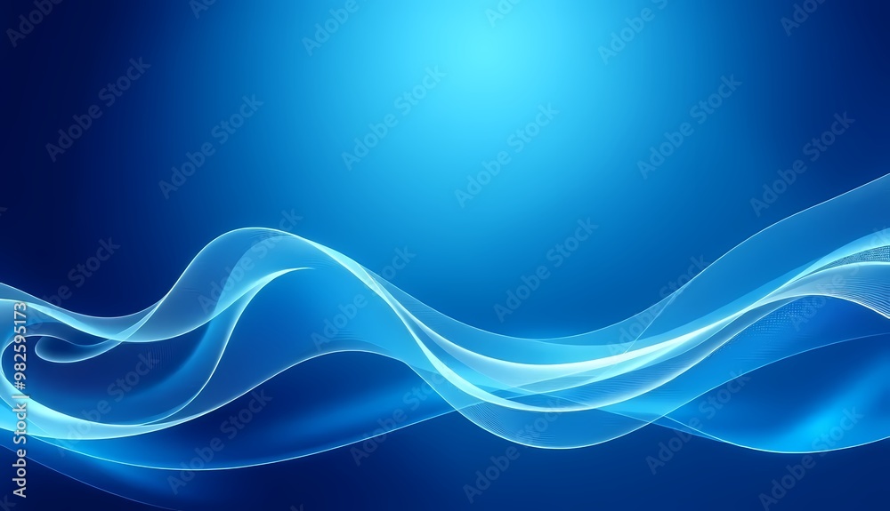 Obraz premium abstract blue wave background