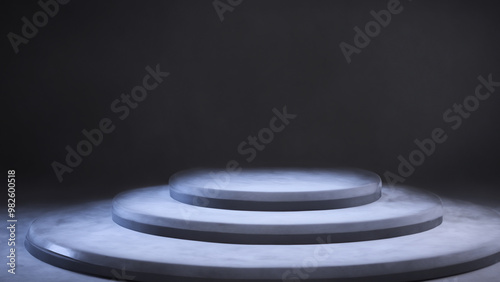 Marble Circular Stage Background