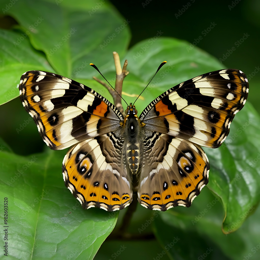 Naklejka premium Photo butterfly’s stunning patterns and colors isolated on white