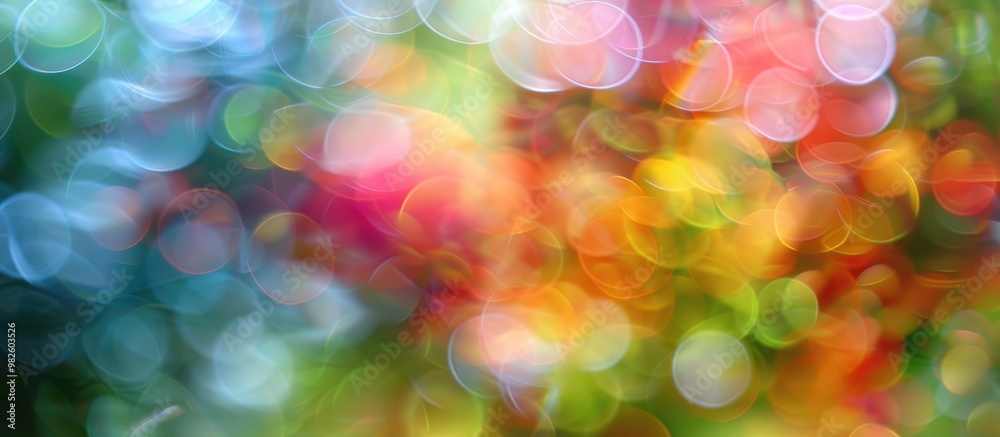 Abstract Blurred Nature Background With Bokeh For Creative Designs