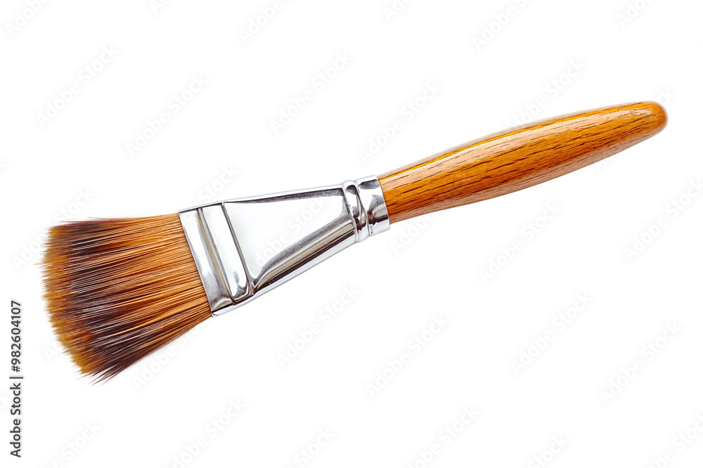 A clean paintbrush isolated on transparent background, cutout . PNG A clean paintbrush isolated on transparent background, cutout . PNG