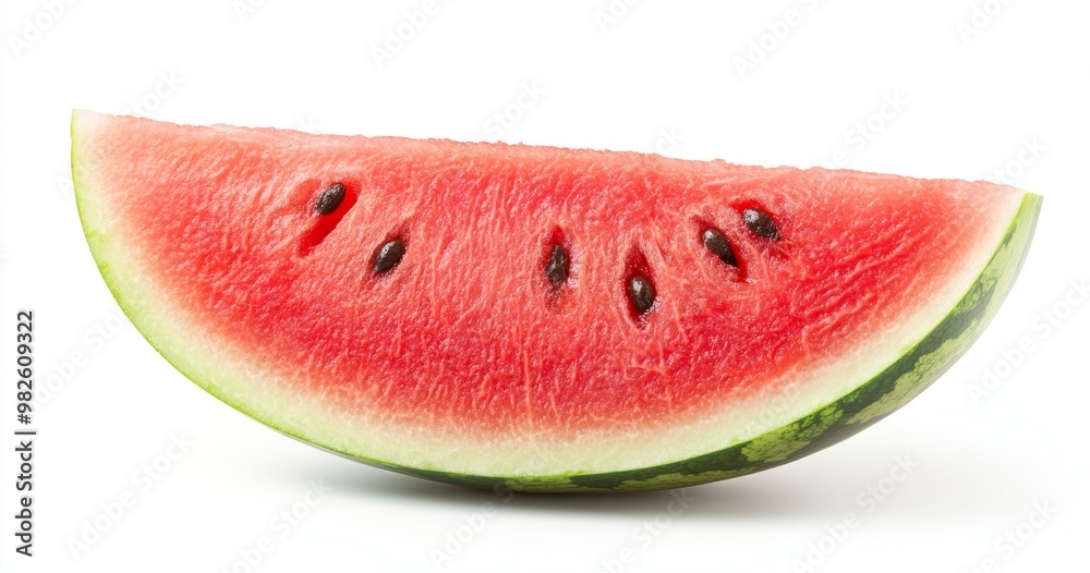 Fresh watermelon slice on white background Fresh watermelon slice on white background