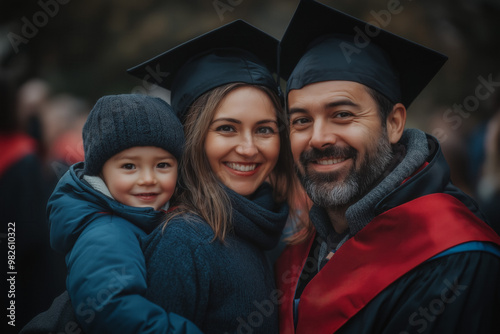 Family At Graduation Of One...