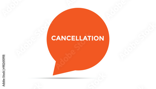 Cancelation button web banner templates. Vector Illustration  photo