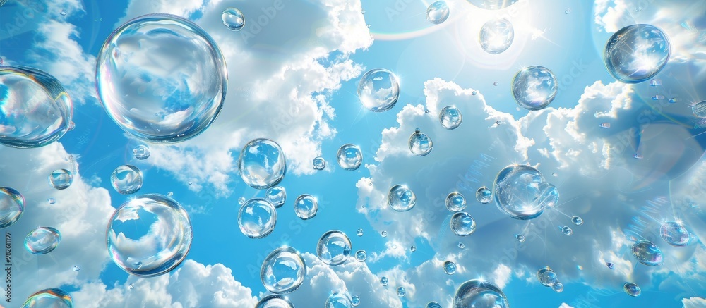 Drops Of Water Sky Clouds Drops Of Water Sky Clouds