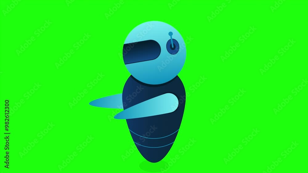 Futuristic robot animation. Flying robot with lens. Robotic innovation technology. 4K video animated in isometric style Futuristic robot animation. Flying robot with lens. Robotic innovation technology. 4K video animated in isometric style
