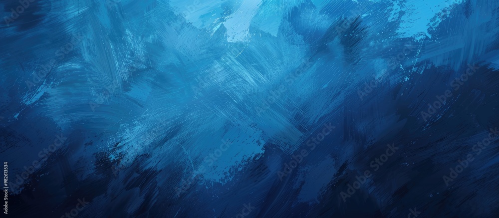 Dark Blue And Blue Background Smeared With Brushes