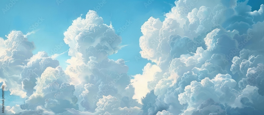 Cumulus Clouds In The Blue Sky Cumulus Clouds In The Blue Sky