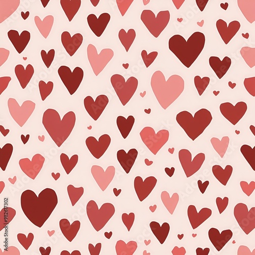 seamless pattern with hearts