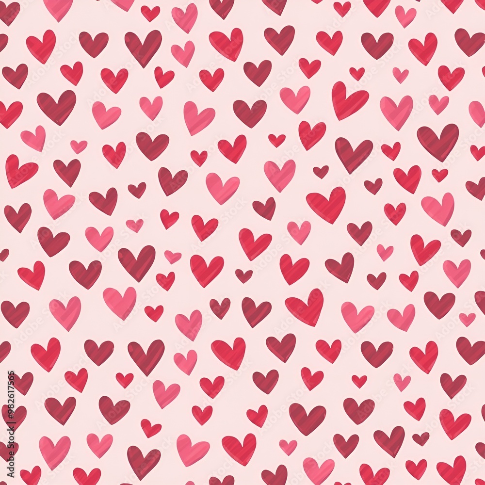 seamless pattern with hearts