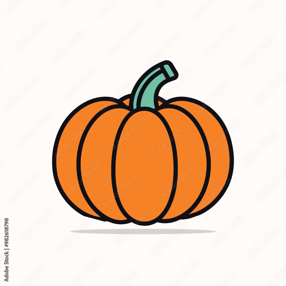 Pumpkin flat illustration Pumpkin flat illustration
