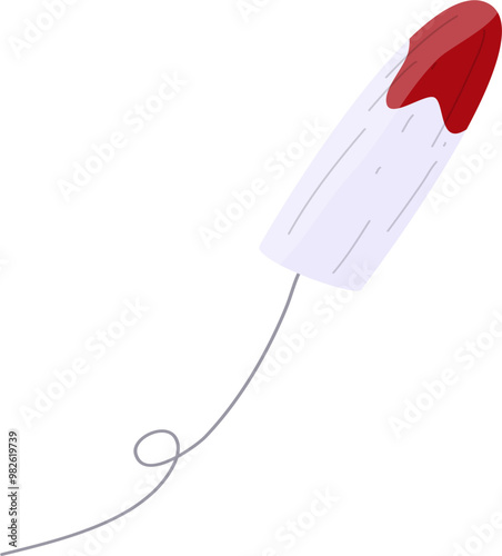 Menstrual period tampons illustration 