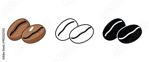 coffee beans vector illustration