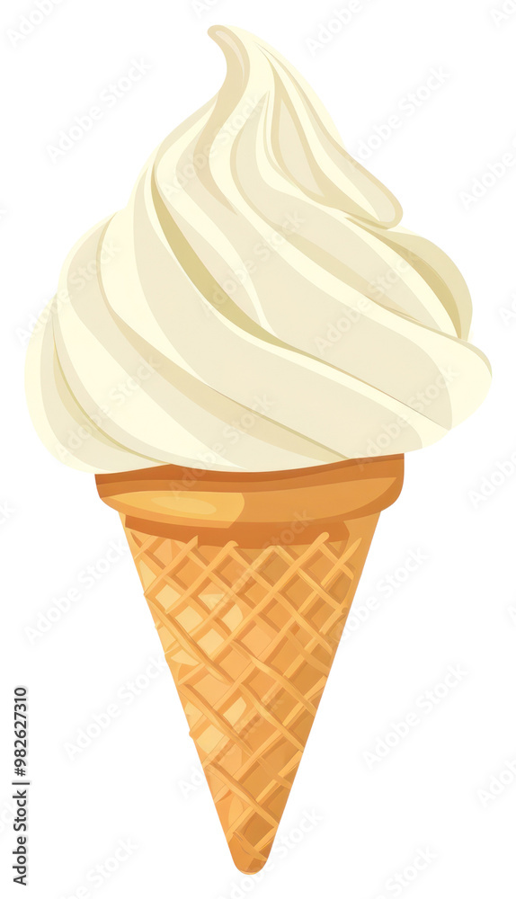 PNG Delicious vanilla ice cream cone PNG Delicious vanilla ice cream cone