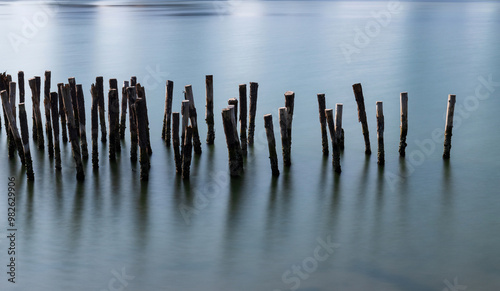 Foto A stake in the sea