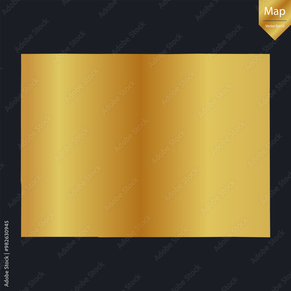 Obraz premium Abstract - High Detailed Gold Map of Colorado. Vector illustration eps10. 