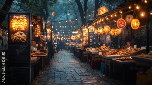 Night Market in China