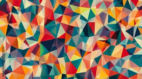 Colorful Geometric Pattern for Creative Projects