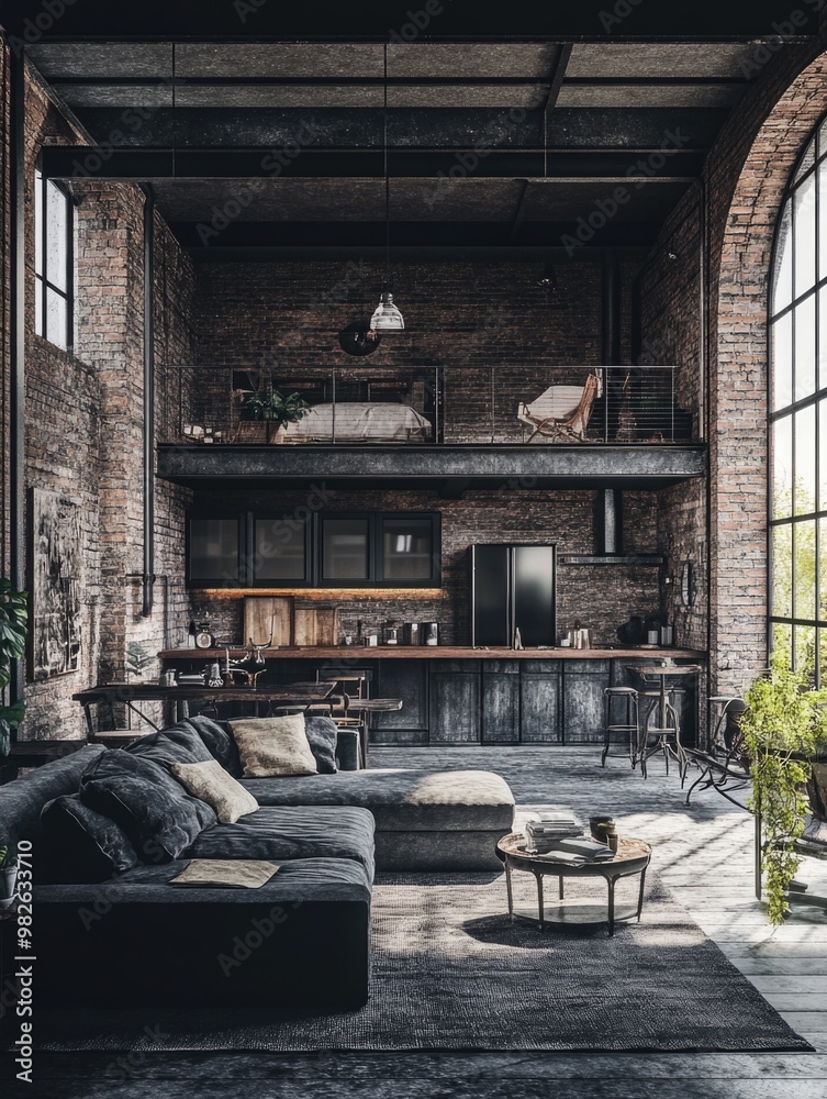 Contemporary Loft Living Room Contemporary Loft Living Room