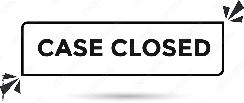 Obraz premium Case closed button web banner templates. Vector Illustration 