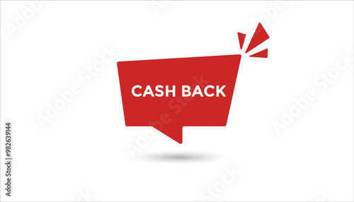Cash back button web banner templates. Vector Illustration 
