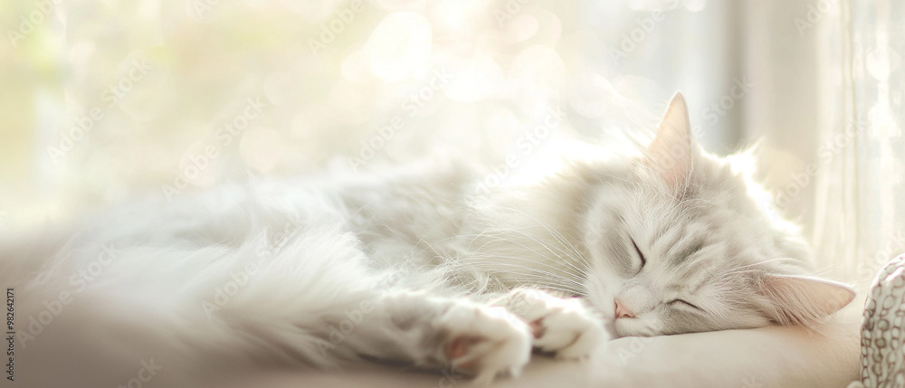 Obraz premium Ragamuffin Fluffy And Sweet With Gentle Pastels And A Touch Of Elegance