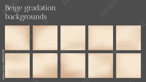 Nude beige color gradient bg. Warm cream and soft brown gradation swatch for social media post background design. Luxury and delicate cosmetic backdrop with taupe blur. Smooth chocolate coffee cover.