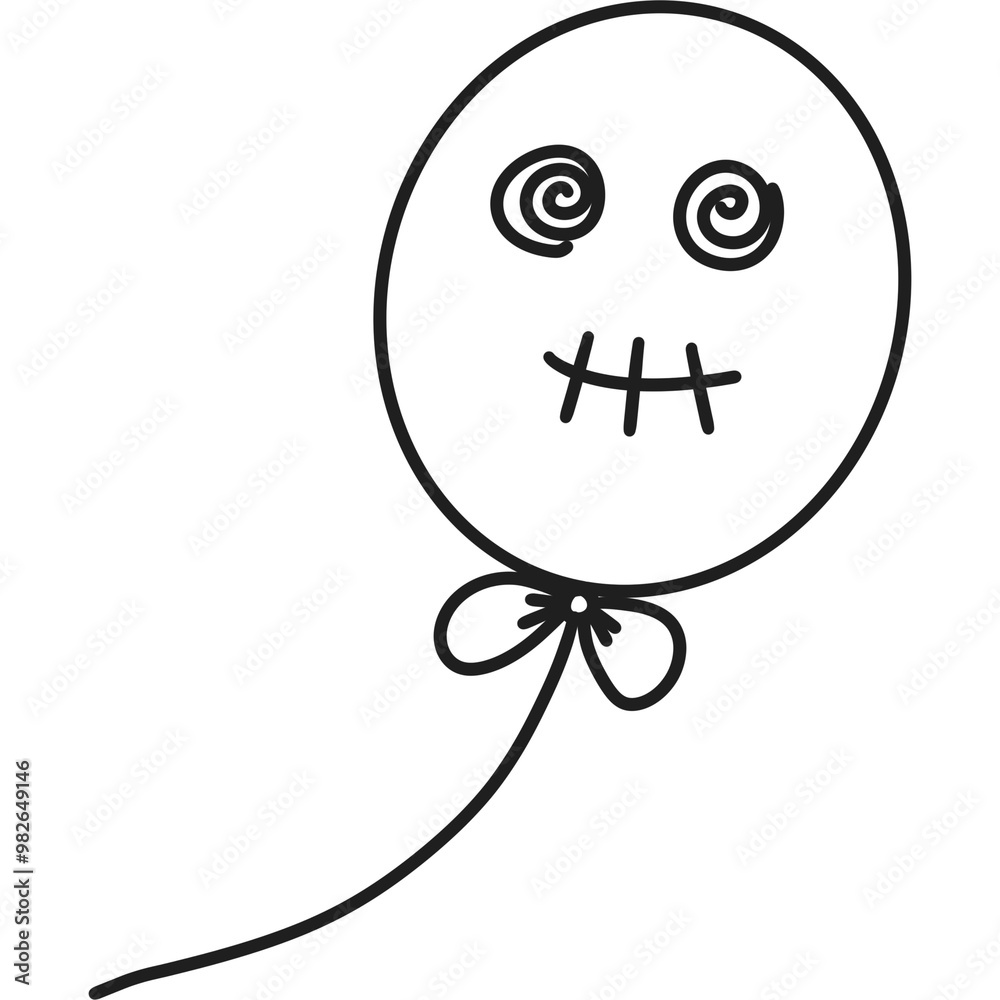 Fototapeta premium Halloween coloring cute 