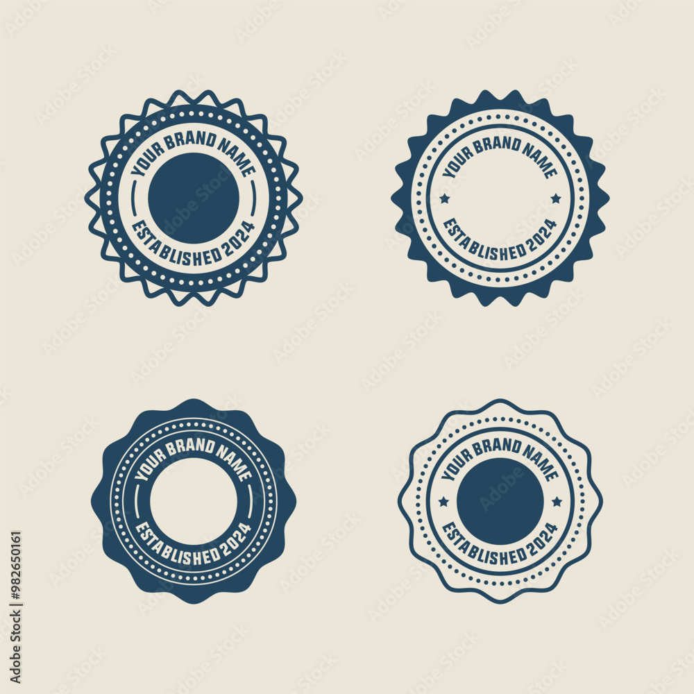 logo badge design template with the text editable for clothing, sport and apparel logo badge design template with the text editable for clothing, sport and apparel