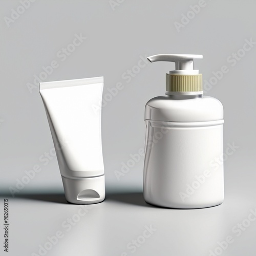 Package: Bottles for various types of cream or soap