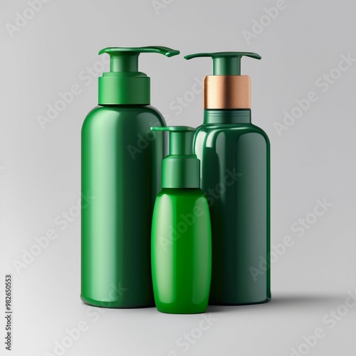 Package: Bottles for various types of cream or soap