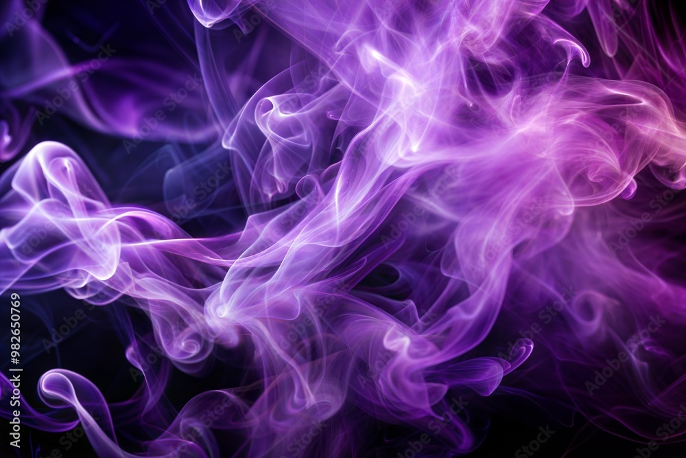 Abstract purple smoke on dark background Abstract purple smoke on dark background