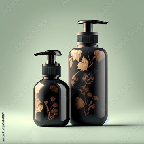 Package: Bottles for various types of cream or soap