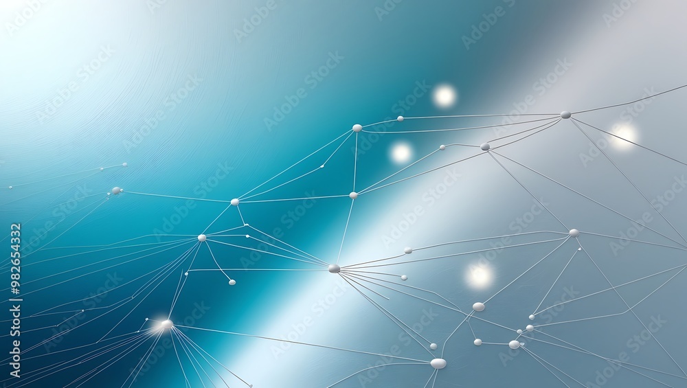 Fototapeta premium Abstract Geometric Network Technology Background. High-Tech Innovation, and Advanced Scientific Concepts in the Era of Digital Transformation