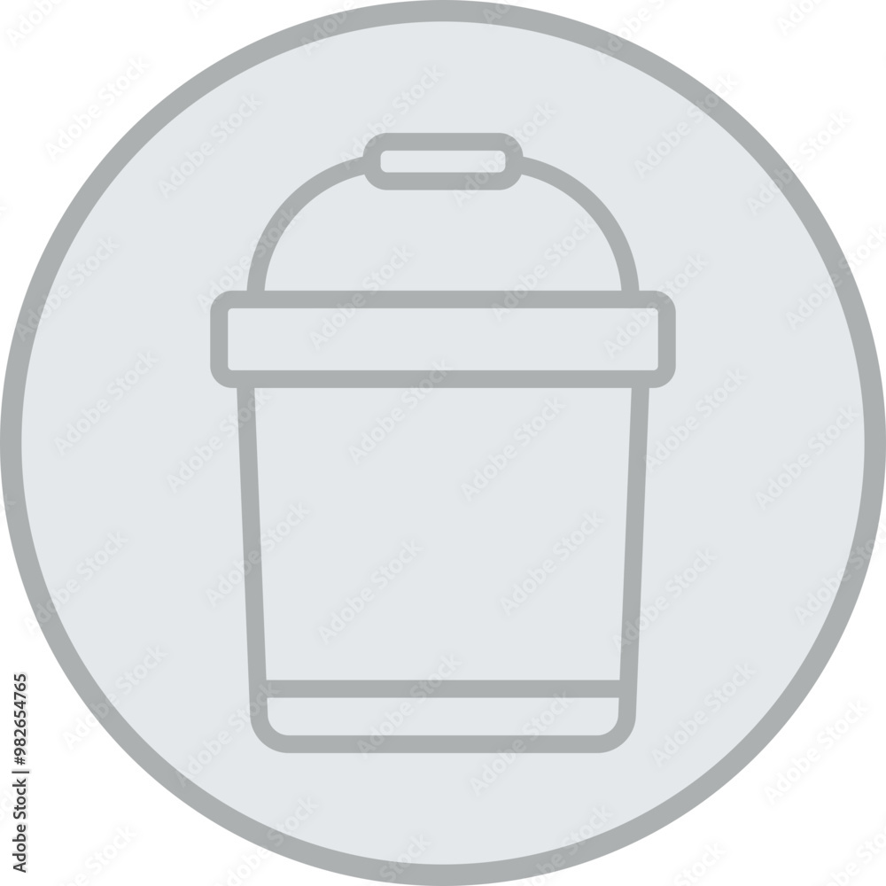 Bucket Vector Icon Design Bucket Vector Icon Design