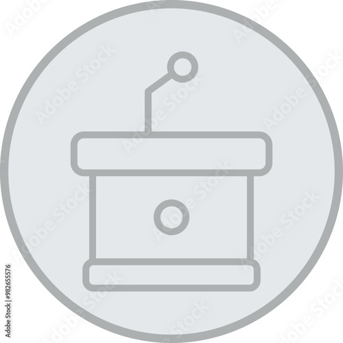 Podium Vector Icon Design